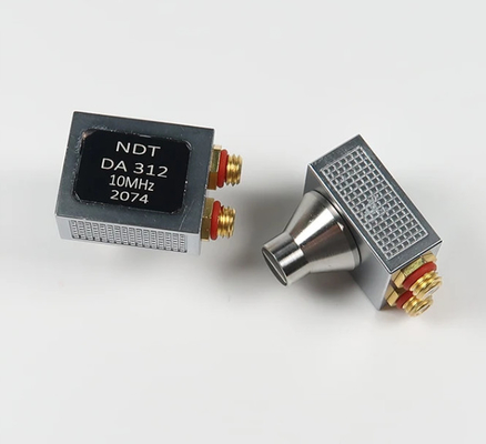 Ultrasonic Transducer For DMS GO GE DA312 Compatible 10Mhz UT Probe Cable Ultrasonic Thickness Gauge