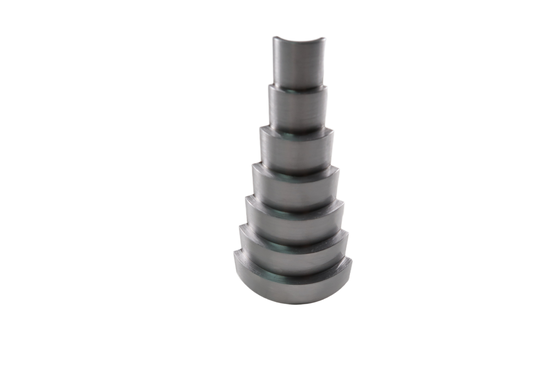 7 Step Pipe Test Block/ Circular Tube Stepped Block, 2.5-30mm 1018 Carbon Steel