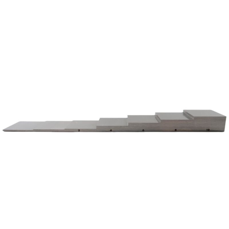 304 Stainless Steel 7 Step Calibration Block with 1-1.5-2-4-6-8-10mm Thickness for Ultrasonic Testing