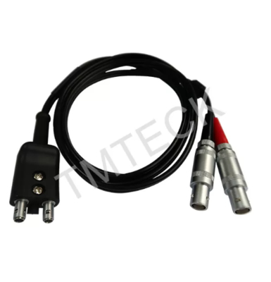 Ultrasonik Dual Kabel 1,5m Panjang LEMO00 Plug Untuk Dual Lemo1