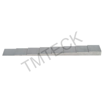 7075 Aluminium Steel 8 Step Calibration Block dengan ketebalan 1-2-3-4-5-6-7-8mm untuk pengujian ultrasonik