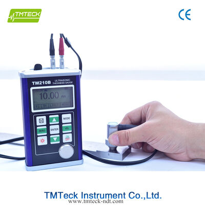 Ultrasonik Thickness Gauge TM210B dengan 0.75mm ~ 300.0mm Range Pengukuran 128 × 64 LCD