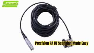 Encoder Mini-Wheel Universal TMTeck, Kompatibel dengan Wedges PA Standar Olympus NDT untuk Array Bertahap